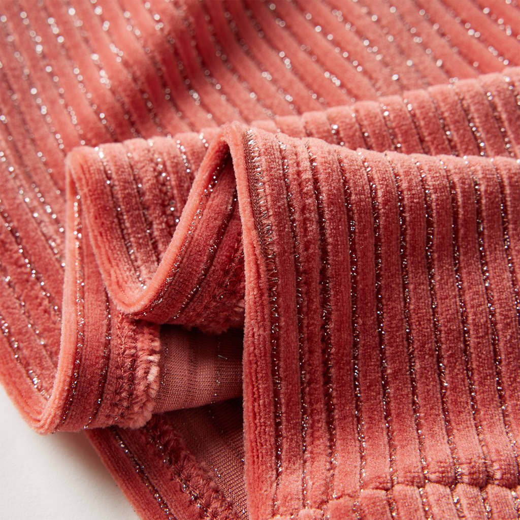 Vestido de manga comprida p/ criança rosa-médio 92