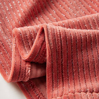 Vestido de manga comprida p/ criança rosa-médio 92