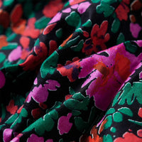 Vestido de criança com mangas compridas rosa-brilhante 92