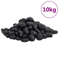 Seixos polidos 10 kg 2-5 cm preto