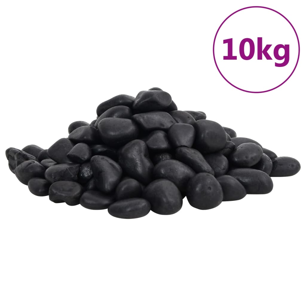 Seixos polidos 10 kg 2-5 cm preto