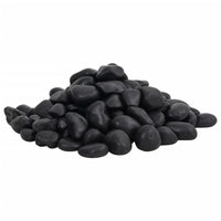 Seixos polidos 10 kg 2-5 cm preto