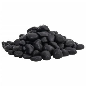 Seixos polidos 10 kg 2-5 cm preto