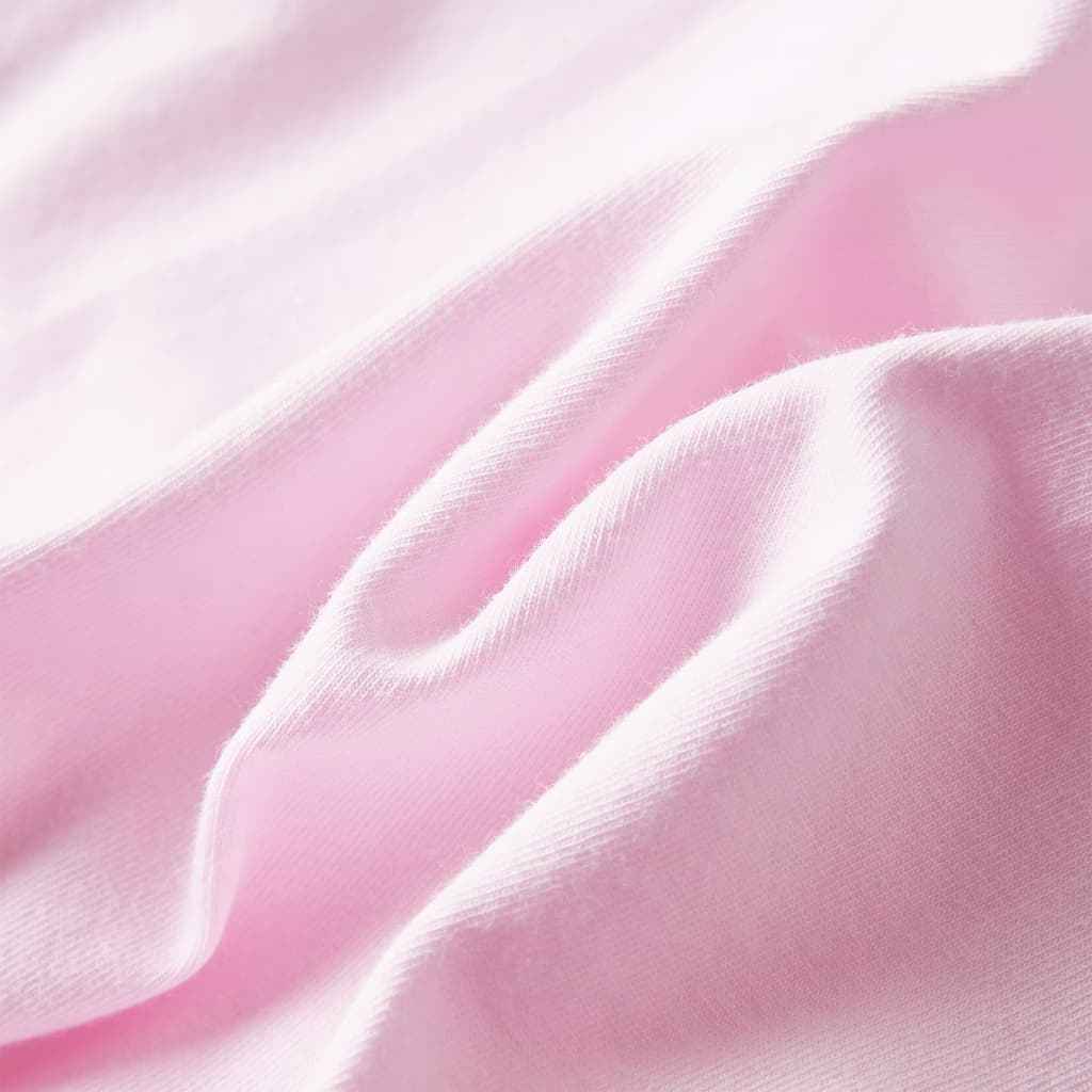 Vestido de criança com folhos rosa-claro 92