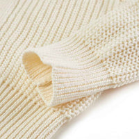 Cardigã de malha para criança branco-neve 92