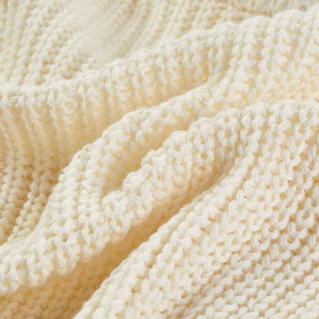 Cardigã de malha para criança branco-neve 92