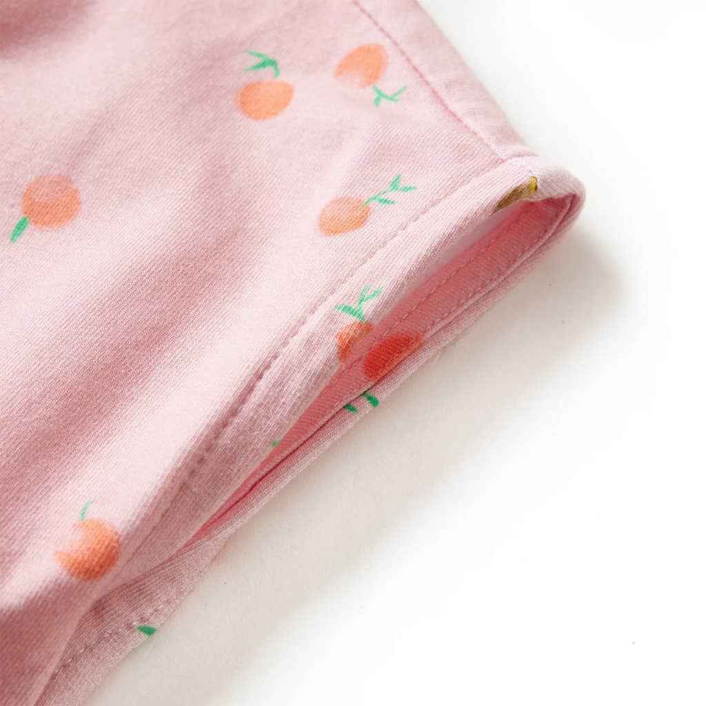 Vestido para criança com cordão laranja-claro 92