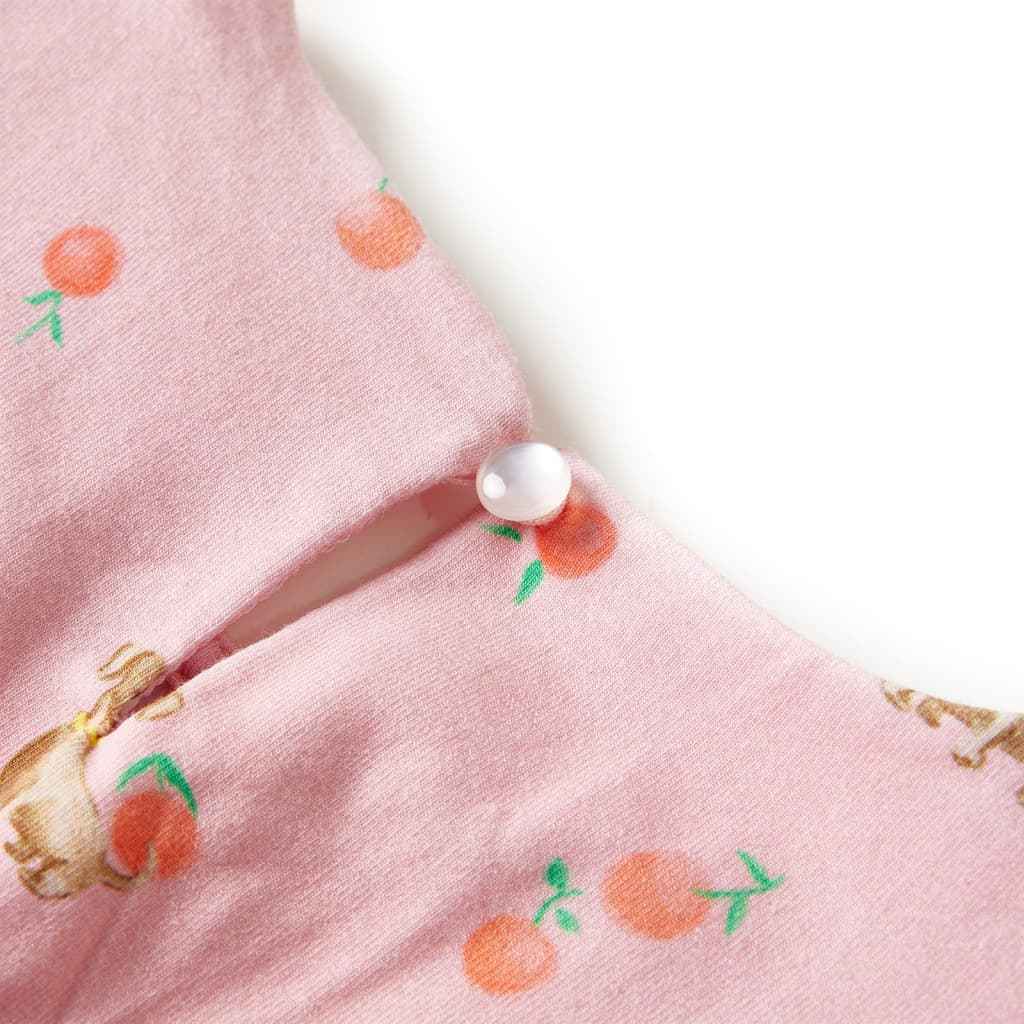 Vestido para criança com cordão laranja-claro 92