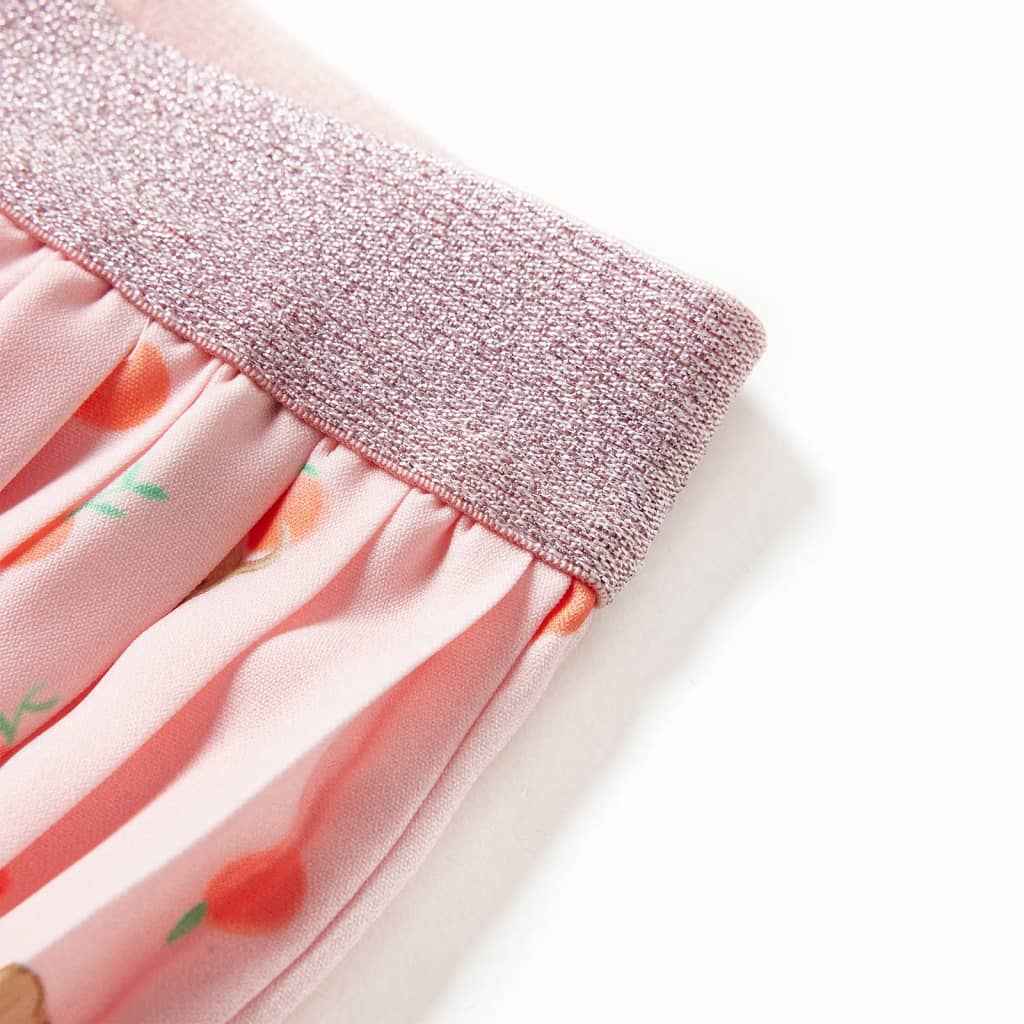 Saia plissada para criança laranja-claro 92