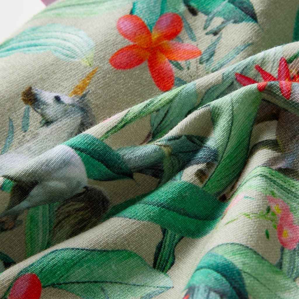 Calção para criança com cordão caqui-claro 92