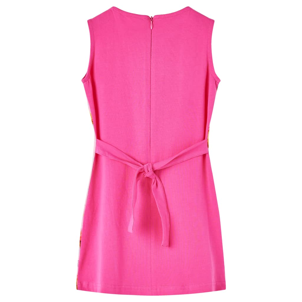 Vestido de criança rosa-choque 104