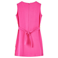 Vestido de criança rosa-choque 104