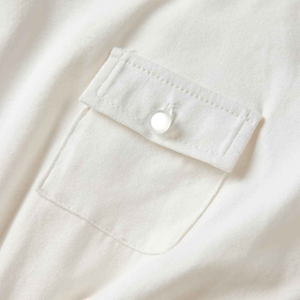 Vestido de manga curta para criança cor cru 92