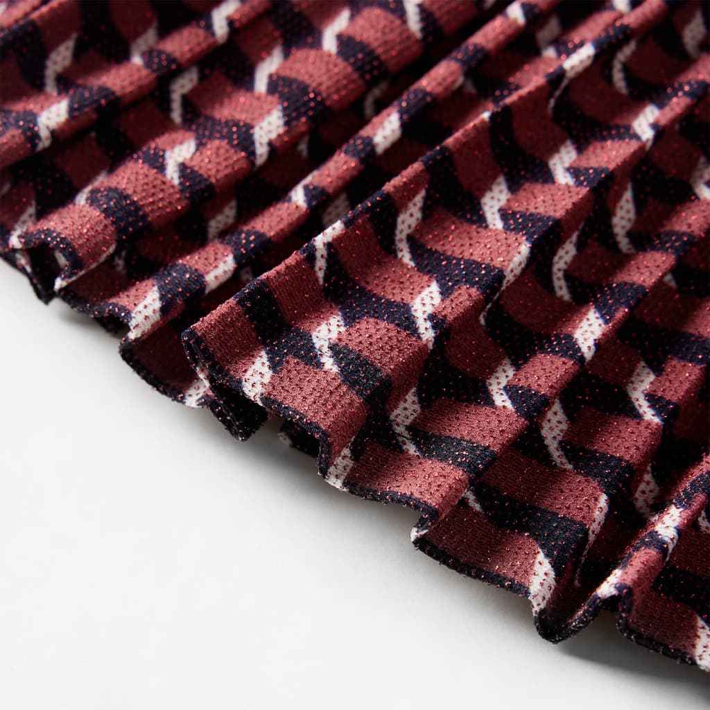 Saia plissada para criança com brilhos azul-marinho 92