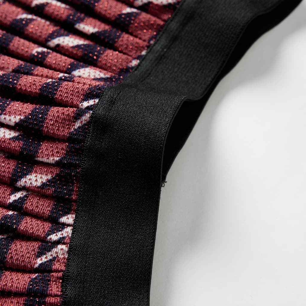 Saia plissada para criança com brilhos azul-marinho 92