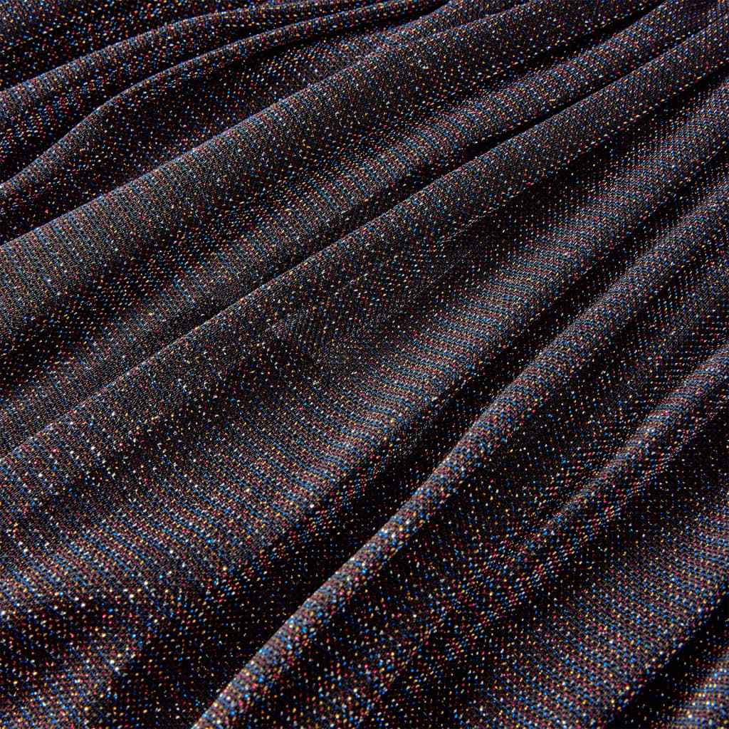 Saia plissada para criança com brilhos azul-marinho 92