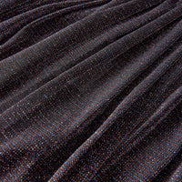 Saia plissada para criança com brilhos azul-marinho 92