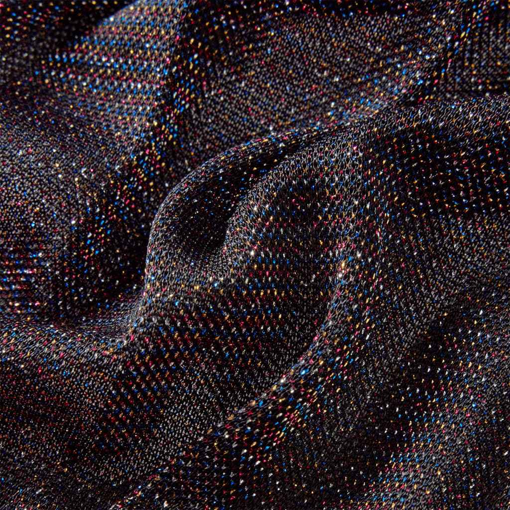 Saia plissada para criança com brilhos azul-marinho 92