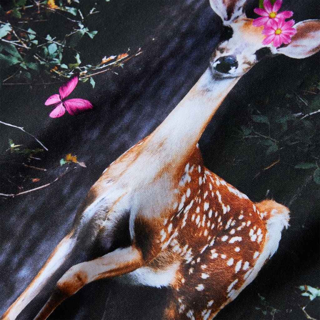 Vestido de manga comprida para criança azul-marinho 92