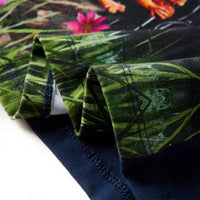 Vestido de manga comprida para criança azul-marinho 92