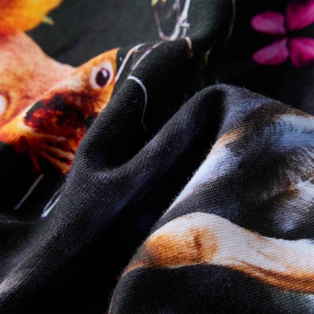 Vestido de manga comprida para criança azul-marinho 92