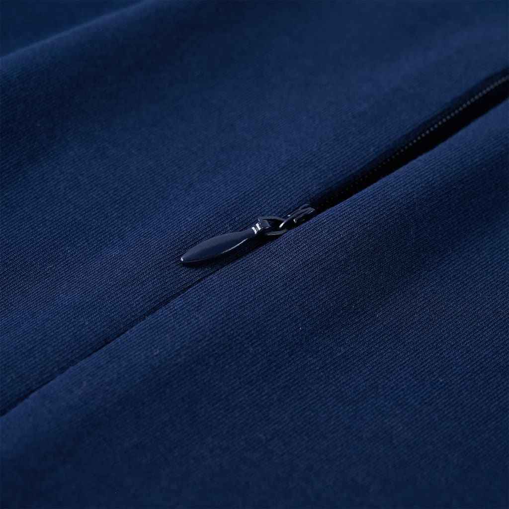 Vestido de manga comprida para criança azul-marinho 92