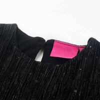 Vestido de manga comprida para criança preto 92