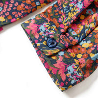 Vestido de manga comprida para criança multicor 104