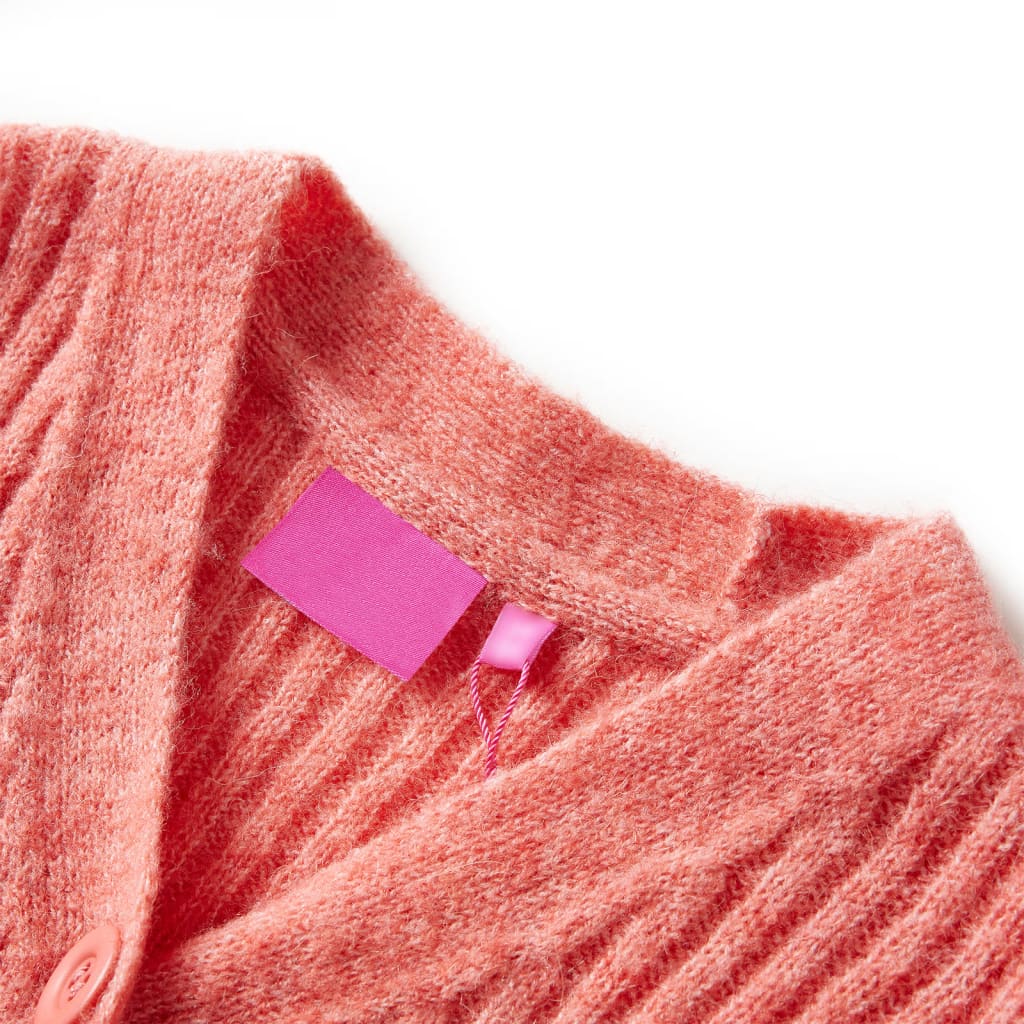 Casaco de malha para criança rosa-médio 104