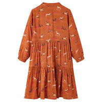 Vestido para criança cor conhaque 104