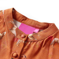Vestido para criança cor conhaque 104