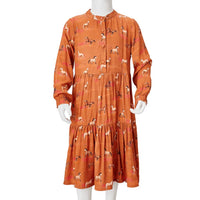 Vestido para criança cor conhaque 104