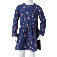 Vestido para criança azul-marinho 104