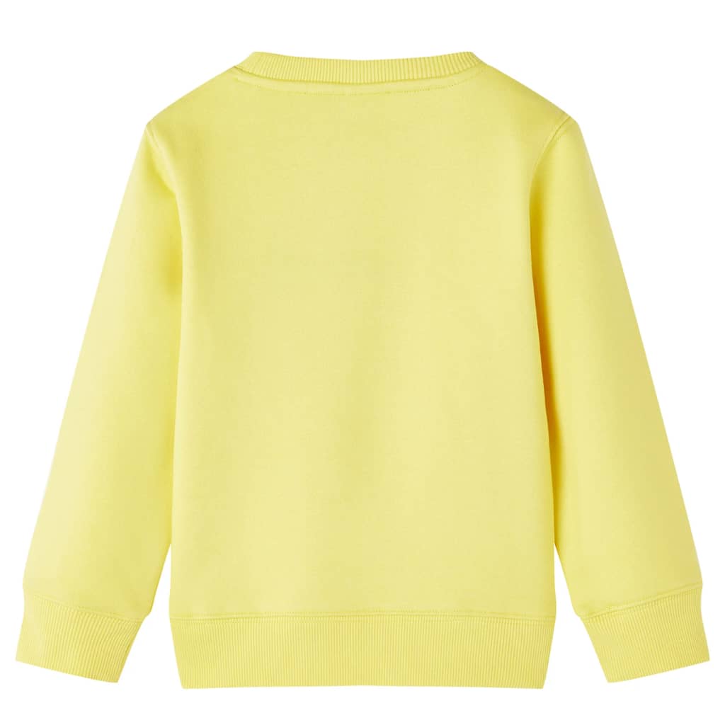 Sweatshirt para criança amarelo-claro 104