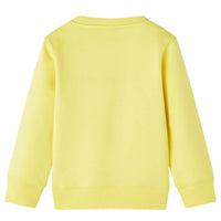 Sweatshirt para criança amarelo-claro 104