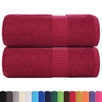 Toalhas de rosto FROGN 2 peças Bordeaux 30x30 cm 360 g/m²