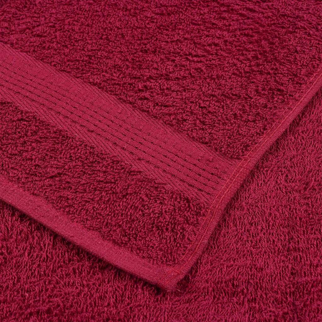 Toalhas de rosto FROGN 2 peças Bordeaux 30x30 cm 360 g/m²