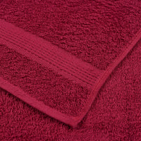 Toalhas de rosto FROGN 2 peças Bordeaux 30x30 cm 360 g/m²