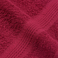 Toalhas de rosto FROGN 2 peças Bordeaux 30x30 cm 360 g/m²