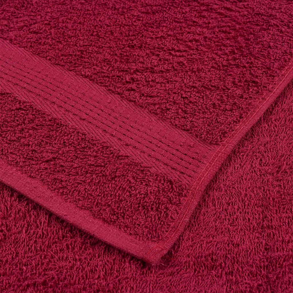 Toalhas de rosto FROGN 4 peças Bordeaux 30x30 cm 360 g/m²