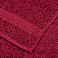 Toalhas de rosto FROGN 4 peças Bordeaux 30x30 cm 360 g/m²