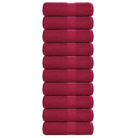 Toalhas de rosto FROGN 10 unidades Bordeaux 30x30 cm 360 g/m²