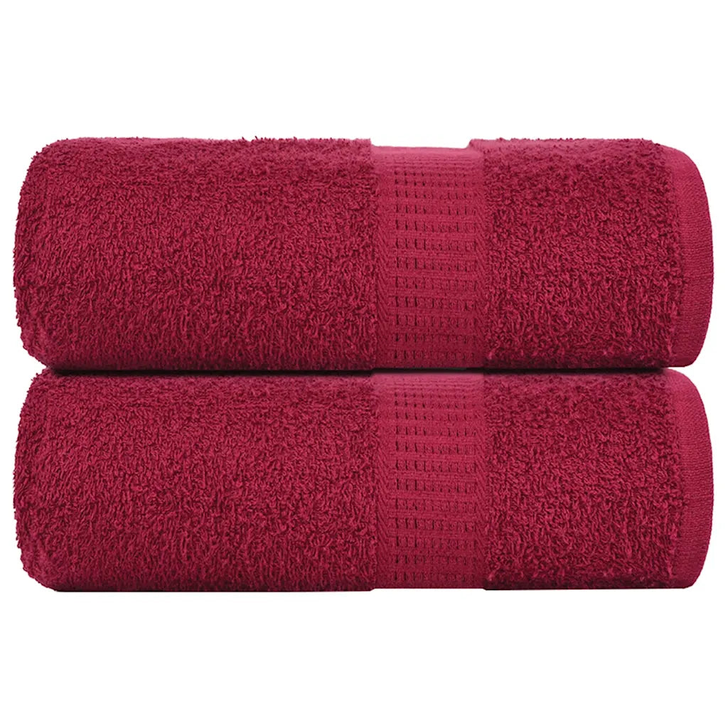 Toalhas de bidé FROGN 2 pcs 30x50 cm 360 g/m² bordô