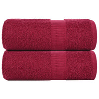 Toalhas de bidé FROGN 2 pcs 30x50 cm 360 g/m² bordô