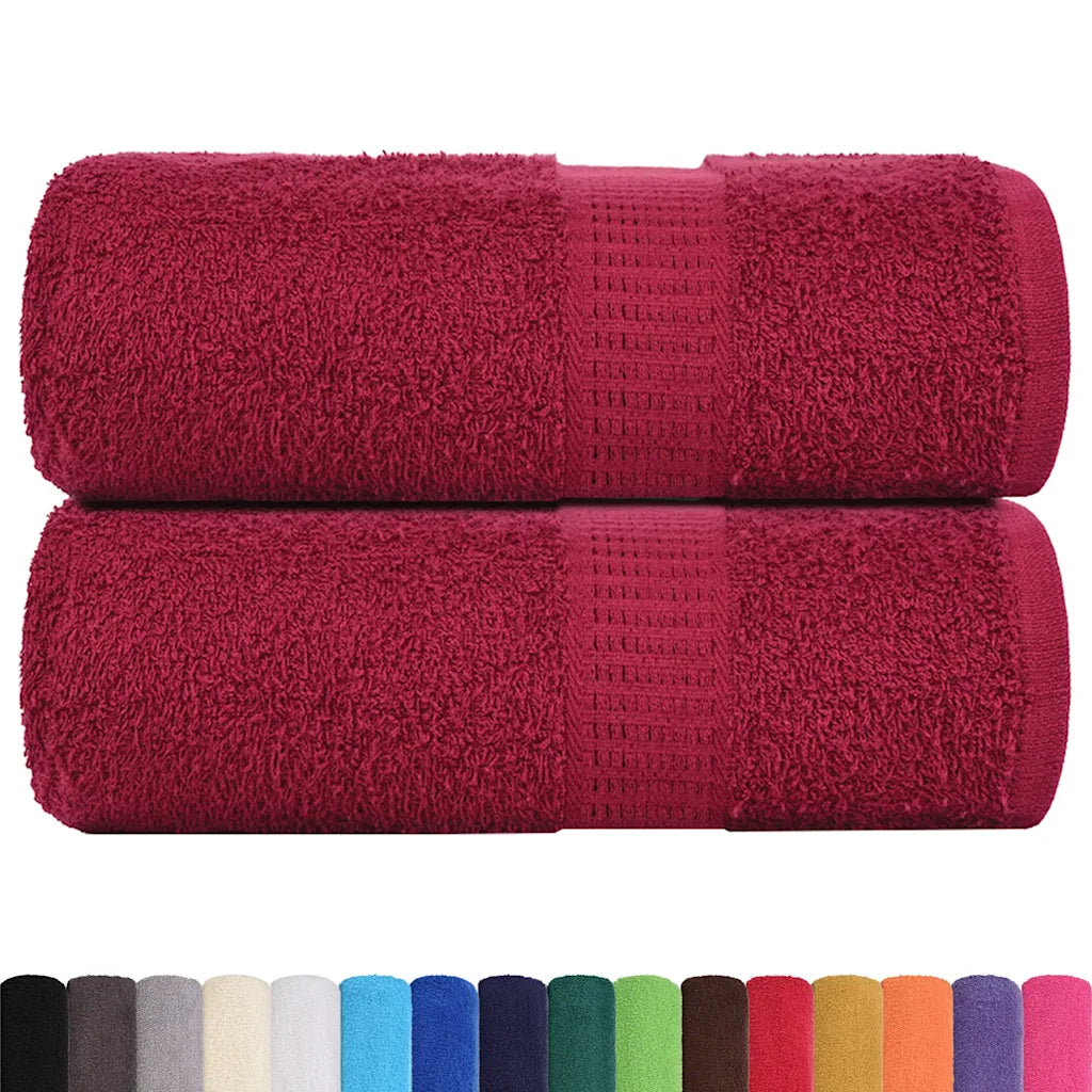 Toalhas de bidé FROGN 2 pcs 30x50 cm 360 g/m² bordô