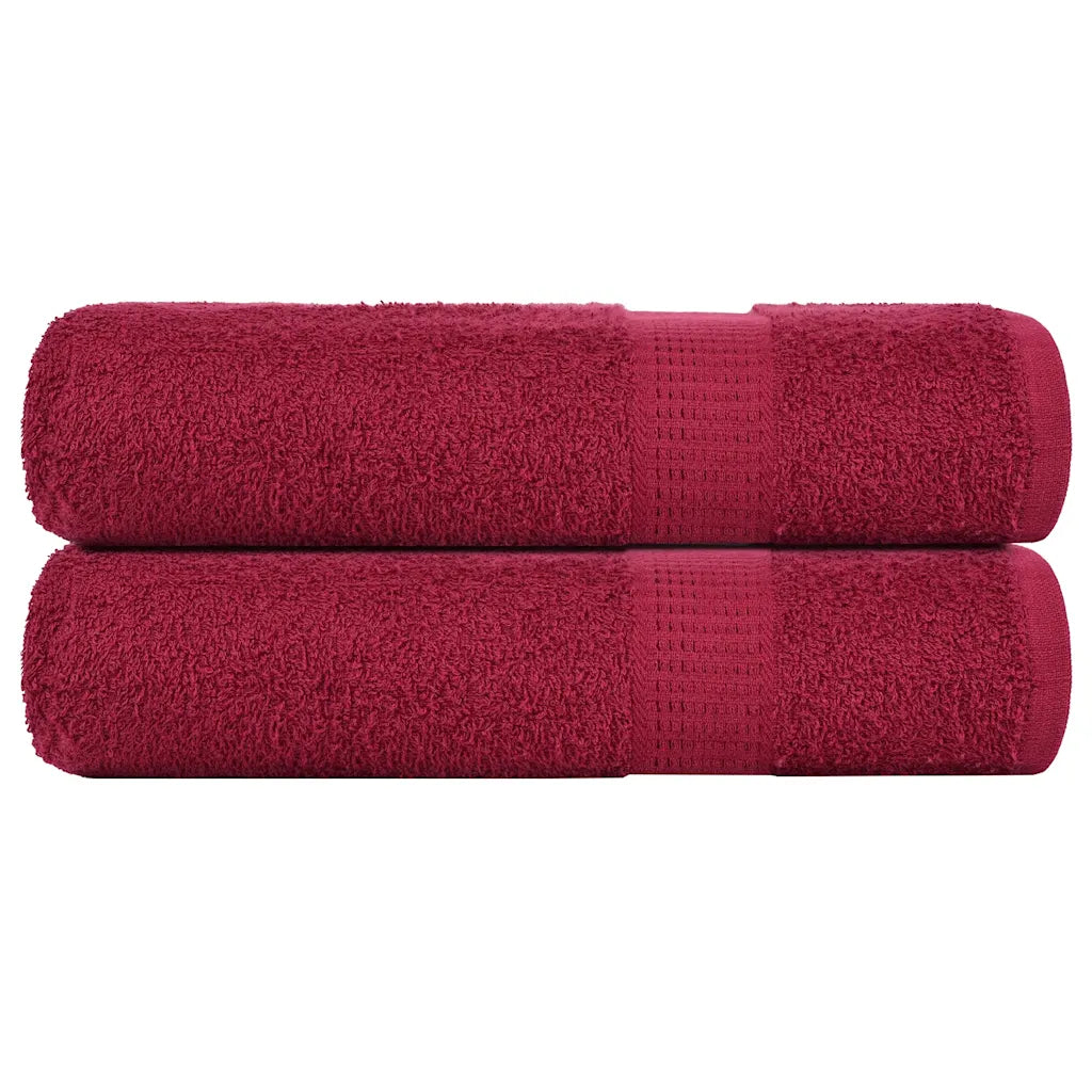 Toalhas de mãos FROGN 2 pcs 50x100 cm 360 g/m² bordô