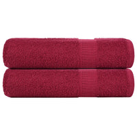 Toalhas de mãos FROGN 2 pcs 50x100 cm 360 g/m² bordô