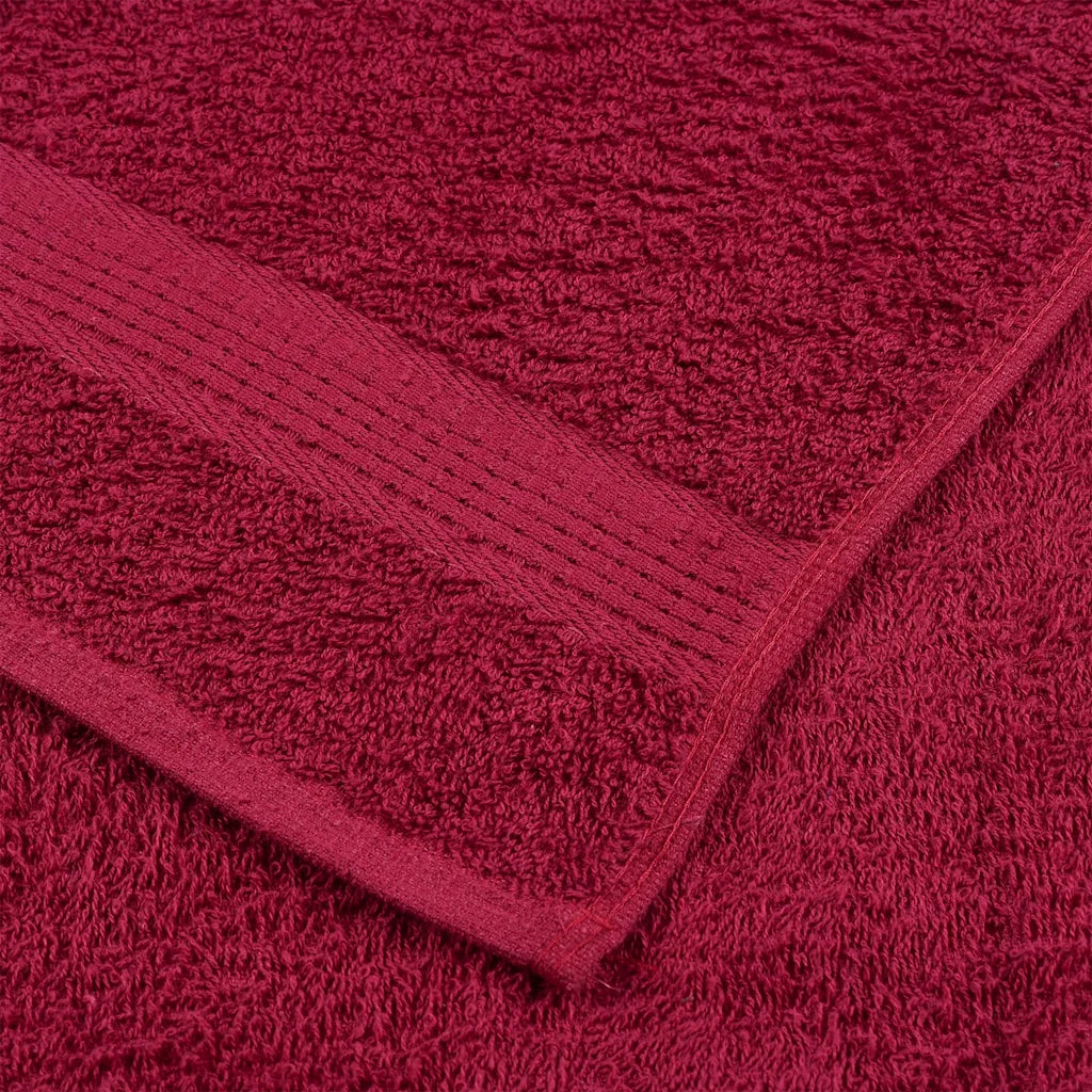 Toalhas de mãos FROGN 10 pcs 50x100 cm 360 g/m² bordô