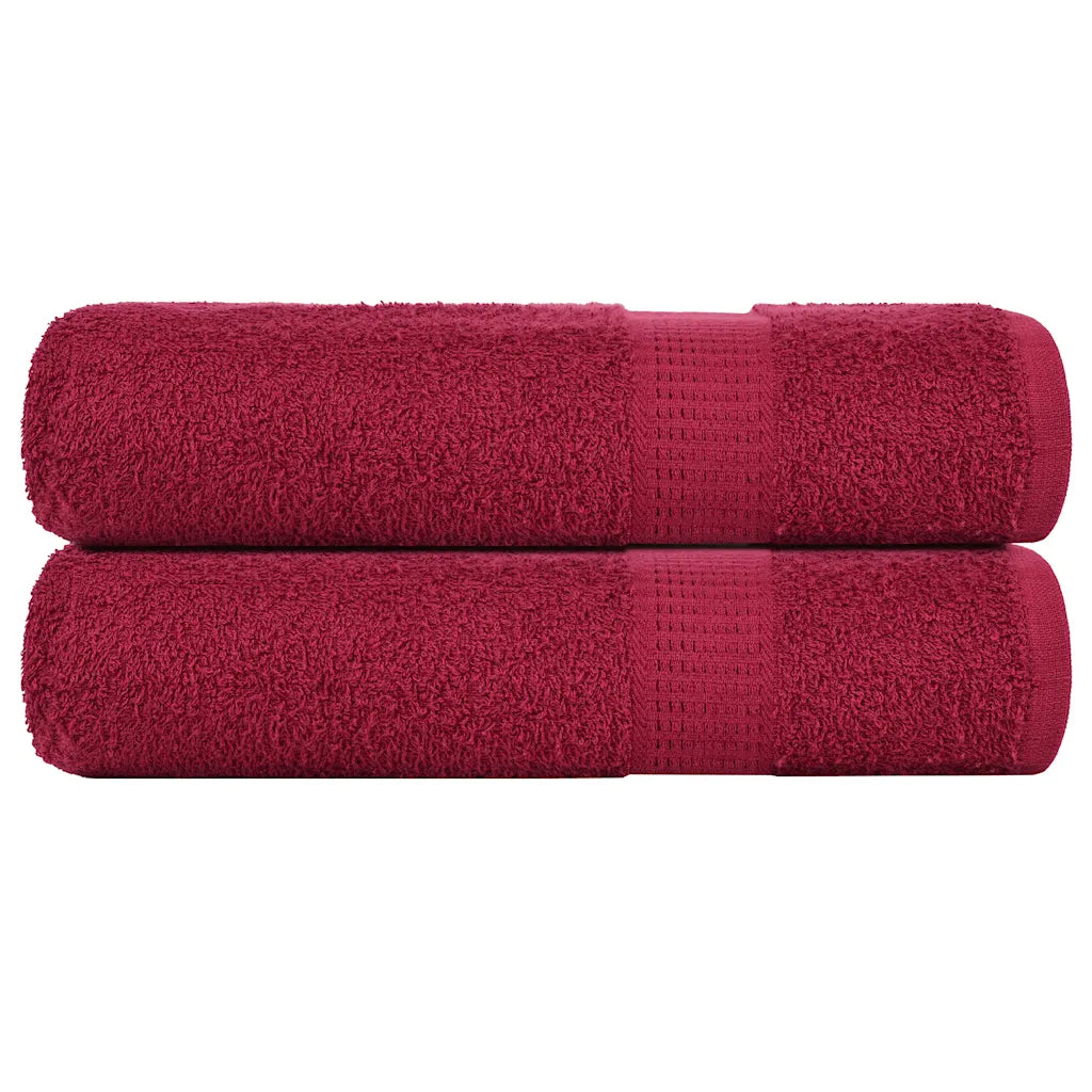 Toalhas de banho FROGN 2pcs 70x140 cm 360 g/m² bordéus