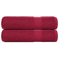 Toalhas de banho FROGN 2pcs 70x140 cm 360 g/m² bordéus
